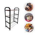 Sapateira Porta Calçados Chinelo Tenis Multiuso Cor Preto Ideal Organização