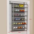 Sapateira Porta E Parede Em Inox Luxo 6 Prateleiras 36 Calcados Organizador Vertical 18 Pares