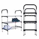 Sapateira Rack Organizador 3 andares Sapatos Tênis Calçados Prateleiras Desmontável Multiuso Objetos Móvel Casa