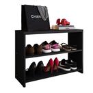 Sapateira Safira Organizadora Calçados Decoração Quarto Hall Entrada Banquinho - Preto - RPM Móveis Sapateira Safira Organizadora Calçados Decoração Quarto Hall Entrada Banquinho - Preto - RPM Móveis