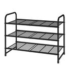 Sapateira Simple Trending de 3 camadas, empilhável, expansível, preta