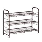 Sapateira SONGMICS de 3 Andares para Armário - 12 Pares - Metal e Bronze