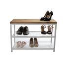 Sapateira Strassis Design SD-5001-69 Metal e Madeira Cor: Branca