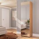 Sapateira Versa Home 1 Porta 5 Prateleiras com Espelho Freijó - Telasul Sapateira Versa Home 1 Porta 5 Prateleiras com Espelho Freijó - Telasul
