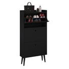 Sapateira Vertical Dark 3 Gavetas Basculantes Organizadora Calçados Retrô - Preto - RPM Móveis Sapateira Vertical Dark 3 Gavetas Basculantes Organizadora Calçados Retrô - Preto - RPM Móveis