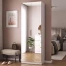 Sapateira Vertical Moderna 187cm 2 Porta c/ Espelho 100% MDF