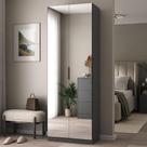 Sapateira Vertical Moderna 187cm 2 Porta c/ Espelho 100% MDF