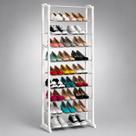 Sapateira Vertical Modular com 10 Prateleiras para até 30 Pares em PVC