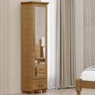 Sapateira Vertical Multiuso Com Espelho 1 Porta 1 Gaveta Zahav F06 Freijó - Lyam Decor Sapateira Vertical Multiuso Com Espelho 1 Porta 1 Gaveta Zahav F06 Freijó - Lyam Decor