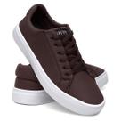 Sapatênis Casual Linha Confort Hype Shoes Esporte Fino Café Unissex