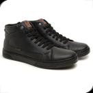 Sapatênis Casual Masculino Botinha Confortável Preto Rovetto