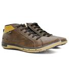 Sapatenis Casual Masculino Confortavel Bota Cano Alto Macio Marrom