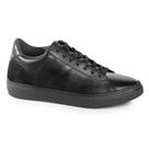 Sapatenis Casual Masculino Couro Legítimo Rafarillo Preto Aumenta Altura Fly Alth 58051 Sapato Tênis Confortável Adulto