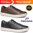Sapatênis Casual Pegada Masculino Macio e Confortável 100% em Couro Legítimo Original