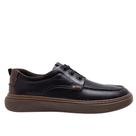 Sapatênis Democrata Denim Clash Preto Couro Sapatênis Democrata Denim Clash Preto Couro