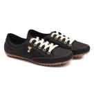 Sapatênis Feminino com Ajuste Cadarço Metal Gato Preto Sapatênis Feminino com Ajuste Cadarço Metal Gato Preto