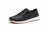 Sapatênis Feminino Conforto detalhe ziper lateral Preto