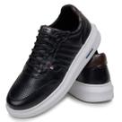 Sapatenis Masculino 100% Couro Legitimo Tenis Casual Detalhado Cores Modernas