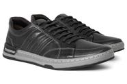 Sapatênis Masculino Democrata Shift Couro Denim