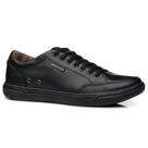 Sapatênis Masculino Flight Couro Preto Pegada 110403-06