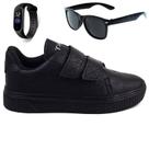 Sapatenis Masculino Infantil Calce Facil Casual Light + Oculos + Relogio