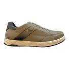 Sapatenis Masculino Pegada Casual Calce Fácil Elástico Couro 172002 Bege