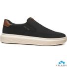 Sapatênis Masculino Pegada Slip On Casual Confortável Original Couro MicroFibra Trabalho