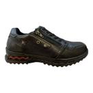 Sapatenis Masculino Pegada Ultraconforto Couro Calce Fácil Zíper Antiderrapante 111801-03 Preto