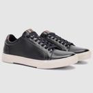 Sapatênis Masculino Sunset Preto de Couro Premium Qualidade Elegância Sofisticação E Estilo Zapattero