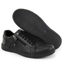 Sapatenis Masculino Tenis Casual Couro Legitimo Footwear Ziper Lateral