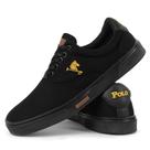 Sapatênis Masculino Tênis Casual Polo Joy - Preto e Amarelo