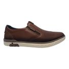 Sapatenis Pegada Masculino Iate Slip On Casual Marrom Terracota 119311-02