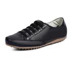 sapatenis tênis feminino casual couro resistente preto