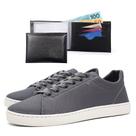Sapatenis Tenis Masculino Casual + Carteira Macio Leve Confortavel Estiloso