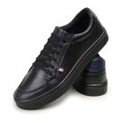 Sapatenis Tênis Masculino Casual Dia a Dia Preto Solado Borracha Fechamento Elastico Parra Boots