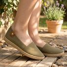 Sapatilha Alpargata Moleca Feminina Casual 5287.210 Oliva Cor:Verde OlivaTamanho:36