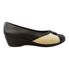 Sapatilha Anabela Feminino Piccadilly Casual Ultraconforto Superleve Salto Médio 143233 Preto