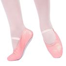 Sapatilha Ballet Rosa com Gliter Rosa Só Dança Meia Ponta F-22D Infantil