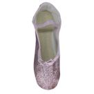 Sapatilha Ballet Rosa Glitter Dourado Infantil
