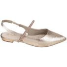 Sapatilha bebece feminina slingback tiras com strass t2017-254