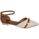Sapatilha Bebecê Minimalista Chic Feminina - Bege - 36