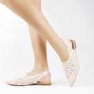 Sapatilha Bordada Slingback