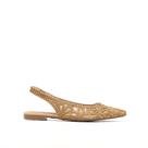 Sapatilha Bordada Slingback