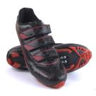 Sapatilha Ciclismo Venzo VSX EVO MTB Preto e Vermelho Sapatilha Ciclismo Venzo VSX EVO MTB Preto e Vermelho