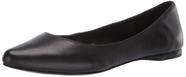 Sapatilha de balé feminina de couro preto Nine West Speakup 8.5