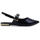 Sapatilha Feminina Bebecê Slingback Egeu Preta - T2019 Sapatilha Feminina Bebecê Slingback Egeu Preta - T2019