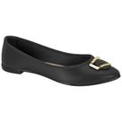 Sapatilha Feminina Bico Fino Napa Preto Moleca 5727.116
