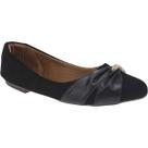 Sapatilha Feminina Bico Fino Sapato Mocassim Feminino Calçado Basico Sem Salto Com Enfeite Lateral Cordão Juta