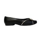 Sapatilha Feminina Bico Quadrado Piccadilly Preta