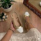Sapatilha Feminina Confortável Luxo Elegante Sapato Feminino Slingback Mocassim Bico Quadrado